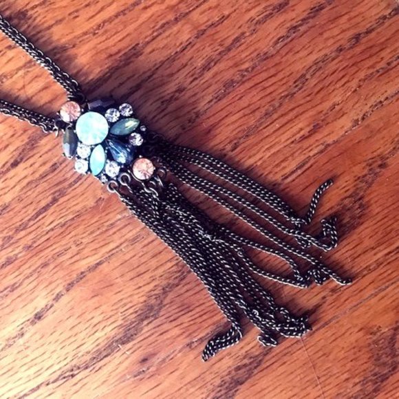 Kohls Jewelry Long Necklace With Jeweled Pendant Poshmark